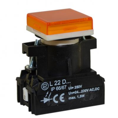 Lampka L22KD/24V-230V żółta (W0-LDU1-L22KD G)