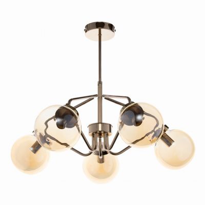 Bulat 5P E14, lampa wisząca, max. 5x40W, złota AD-LD-6220CE14S ORNO (AD-LD-6220CE14S)