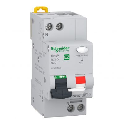 Wyłącznik różnicowonadprądowy Easy9 PRO 6kA 2P B25A 30mA Typ A EZ9D15625 SCHNEIDER (EZ9D15625)