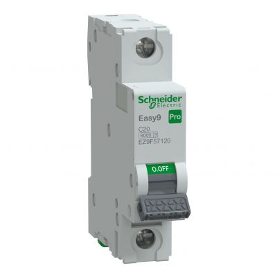 Wyłącznik nadprądowy Easy9 PRO 6kA 1P C20A SCHNEIDER (EZ9F57120)