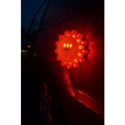 Flara drogowa lampa ostrzegawcza samochodowa światło awaryjne LED magnes NEO (99-128)