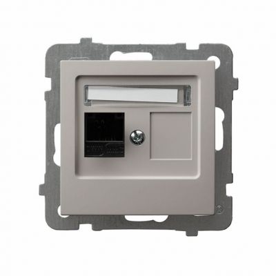 AS Gniazdo komputerowe pojedyncze kat.5e kaszmir GPK-1G/K/m/82 OSPEL (GPK-1G/K/m/82)