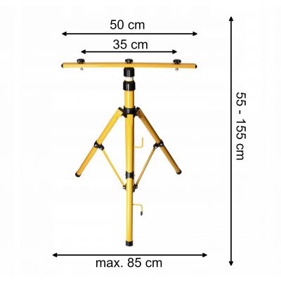 Zestaw naświetlaczy ALLED 2 x 50W + statyw + przewód AD-NL-6276 ORNO (AD-NL-6276)