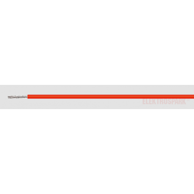 Przewód SiF linka Cu 0,25mm2 silikonowy -60÷180°C 500V czerwony (23202)