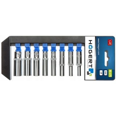 Zestaw nasadek długich 1/4'' 8 szt. HT1A886 HOEGERT (HT1A886)