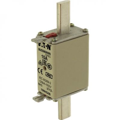 NH FUSE 10A 500V GG/GL SIZE 0 Wkładka NH0 10A 500V GL/GG podwójny wskaźnik 10NHG0B EATON (10NHG0B)