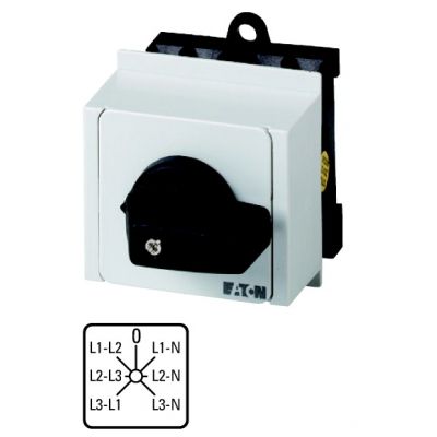 Przełącznik woltomierza 3xL-L i 3xL-N na szynę T0-3-8007/IVS 012759 EATON (012759)