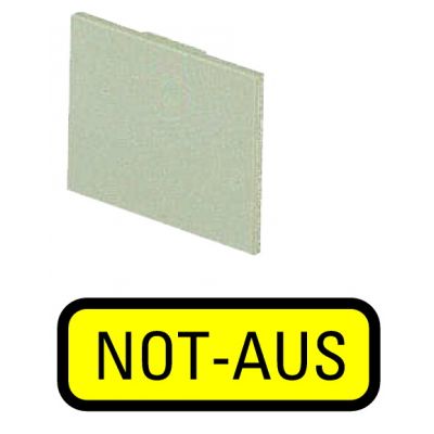 199SQ25 Tabliczka opisowa żółta NOT-AUS 063200 EATON (063200)