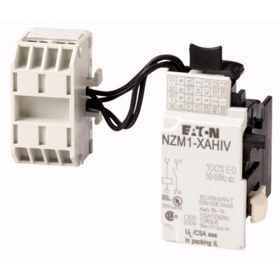NZM1-XAHIV380-440AC/DC Wyzwalacz wzrostowy ze stykiem 1Z HIV 380-440V AC/DC z listwą zaciskową 259784 EATON (259784)