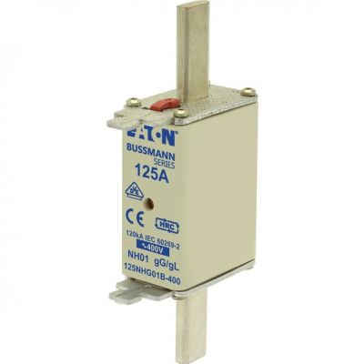 NH FUSE 125A 400V GG/GL SIZE 01 Wkładka NH01 125A 400V GL/GG podwójny wskaźnik 125NHG01B-400 EATON (125NHG01B-400)