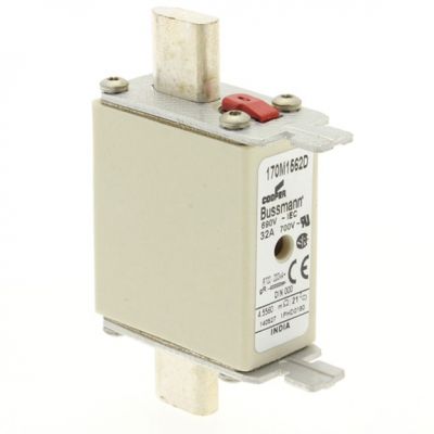 FUSE 32A 690V gR DIN 000 HSDNH Wkładka szybka 32A 690V gR DIN 000 podwójny wskaźnik 170M1562D EATON (170M1562D)