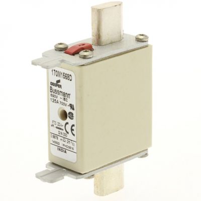 FUSE 125A 690V aR DIN 000 HSDNH Wkładka szybka 125A 690V aR DIN 000 podwójny wskaźnik 170M1568D EATON (170M1568D)