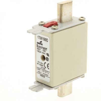 FUSE 160A 690V aR DIN 000 HSDNH Wkładka szybka 160A 690V aR DIN 000 podwójny wskaźnik 170M1569D EATON (170M1569D)