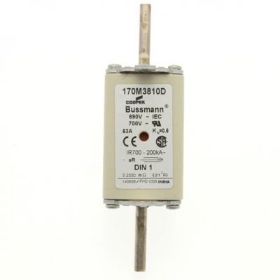 FUSE 63A 690V aR DIN 1 HSDNH Wkładka szybka 63A 690V aR DIN 1 podwójny wskaźnik 170M3810D EATON (170M3810D)