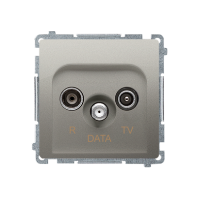 Simon Basic Gniazdo antenowe R-TV-DATA . 1x wejście: 5–862 MHz satynowy BMAD.01/29 KONTAKT (BMAD.01/29)