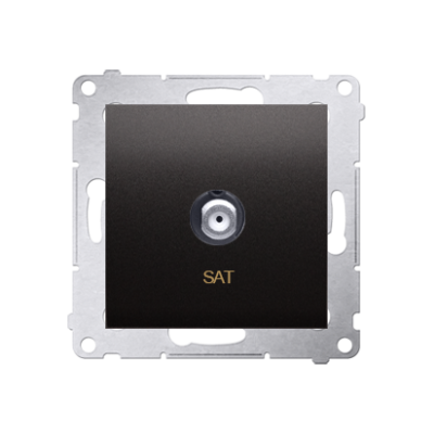 Simon 54 Gniazdo antenowe SAT pojedyncze . Do instalacji indywidualnych antracyt DASF1.01/48 (DASF1.01/48)