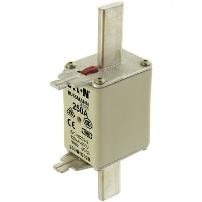 NH FUSE 250A 500V GG/GL SIZE 02 Wkładka NH02 250A 500V GL/GG podwójny wskaźnik 250NHG02B EATON (250NHG02B)