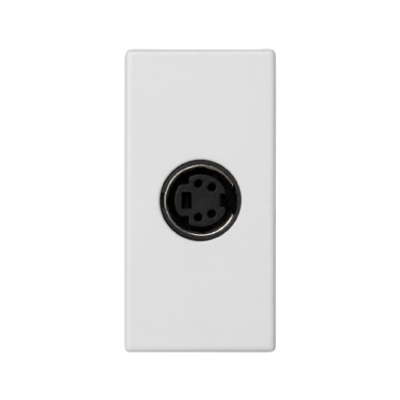 Simon Connect Płytka K45/2 gniazda S-Video 225x45mm + wkład zaciski śrubowe czysta biel K103B/9 (K103B/9)