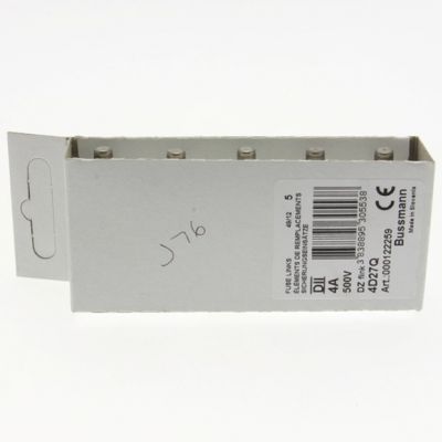 FUSE 4A DII/E27 500VAC Wkładka DII 4A 500VAC E27 4D27Q EATON (4D27Q)