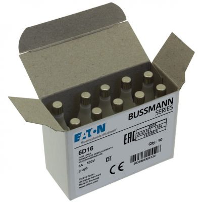 FUSE-D1 6A T GL/GG 500VAC E16 Wkładka DI 6A T GL/GG 500VAC E16 6D16 EATON (6D16)