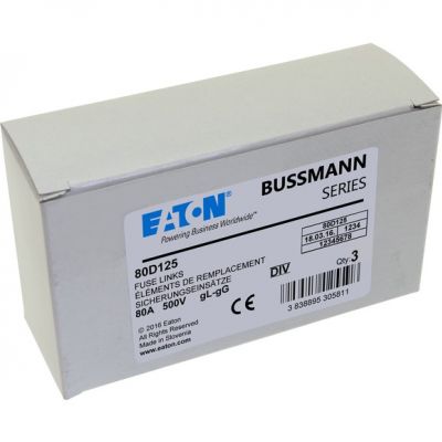 FUSE-D4 80A T GL/GG 500VAC Wkładka DIV 80A T GL/GG 500VAC E125 80D125 EATON (80D125)