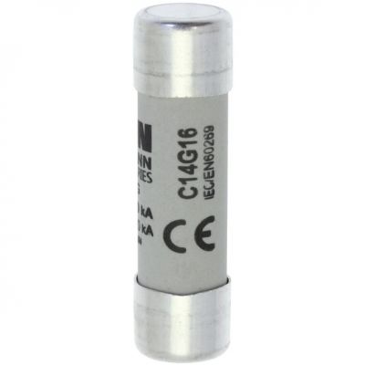 CYLINDRICAL FUSE 14 x 51 16A GG 690V AC Wkładka cylindryczna 14 x 51mm 16A GG 500V AC C14G16 EATON (C14G16)