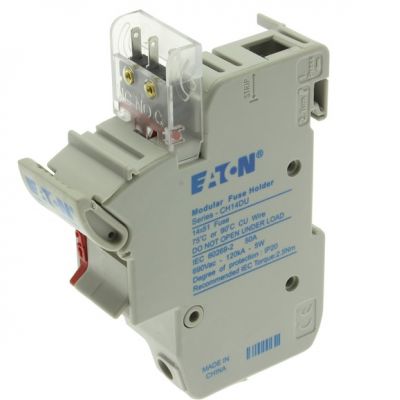 1 Pole 14x51 MFH Micro Switch Podstawa wkładki cylindrycznej 14x51 1P 50A 690VAC mikroprzekaźnik CH141DMSU-F EATON (CH141DMSU-F)