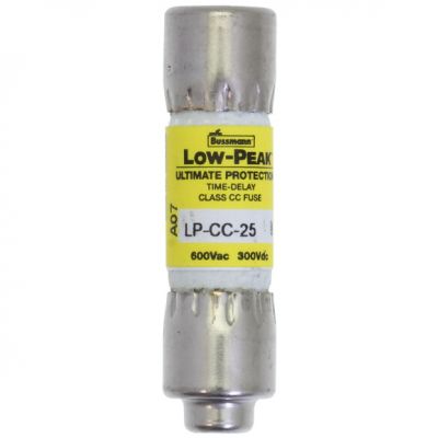 LOW PEAK CC TIME DELAY 25A 600 VAC/300VDC zwłoczna klasa CC LP-CC-25 EATON (LP-CC-25)
