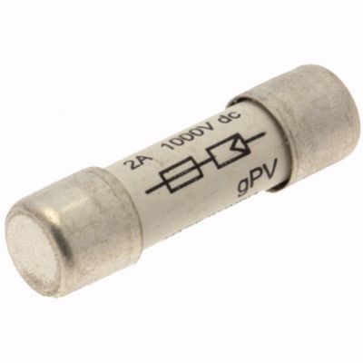 2AMP 1000VDC SOLAR FERRULE 10 X 38MM 2A 1000Vdc wkładka cylindryczna 10x38 do PV PV-2A10F EATON (PV-2A10F)