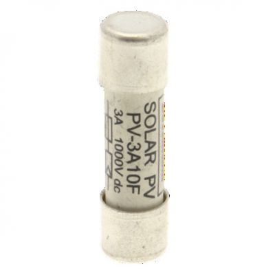 3AMP 1000VDC SOLAR FERRULE 10 X 38MM 3A 1000Vdc wkładka cylindryczna 10x38 do PV PV-3A10F EATON (PV-3A10F)