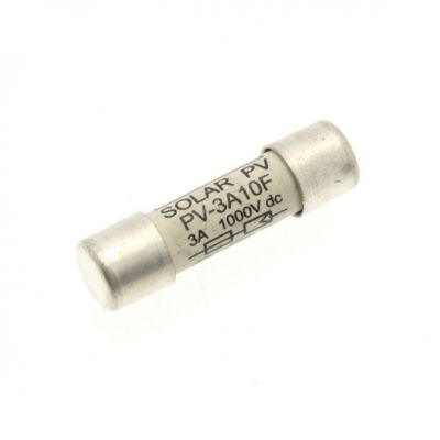 3AMP 1000VDC SOLAR FERRULE 10 X 38MM 3A 1000Vdc wkładka cylindryczna 10x38 do PV PV-3A10F EATON (PV-3A10F)