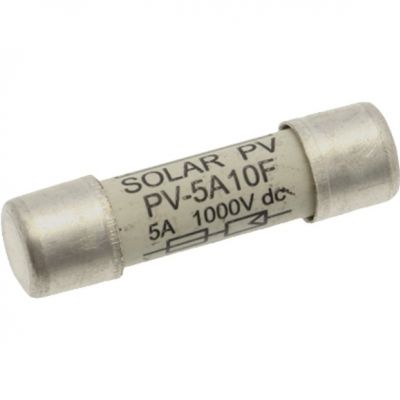 5AMP 1000VDC SOLAR FERRULE 10 X 38MM 5A 1000Vdc wkładka cylindryczna 10x38 do PV PV-5A10F EATON (PV-5A10F)