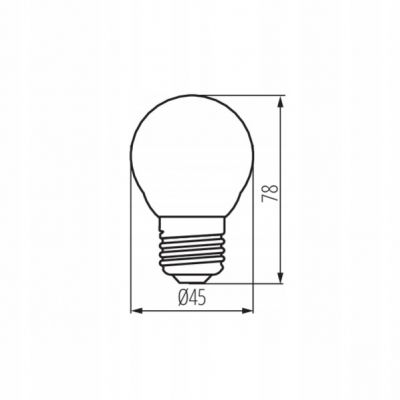 Żarówka LED E27 G45 3,8W 806lm barwa ciepła XLED 37344 KANLUX (37344)