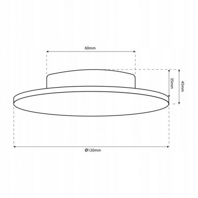 Kinkiet lampa ścienna Disk 9W 3 barwy światła IP65 czarny ML1285 MILAGRO (ML1285)
