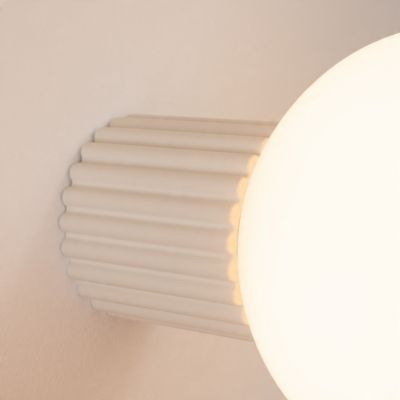 Kinkiet ryflowany HALO IP44 beżowy SL.1717 SOLLUX (SL.1717)