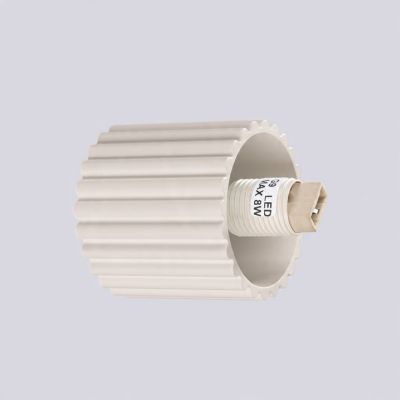 Kinkiet ryflowany HALO IP44 beżowy SL.1717 SOLLUX (SL.1717)