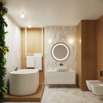 Kinkiet ryflowany HALO IP44 biały SL.1707 SOLLUX (SL.1707)