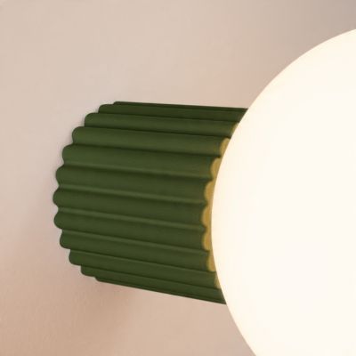 Kinkiet ryflowany HALO IP44 zielony oliwkowy SL.1722 SOLLUX (SL.1722)