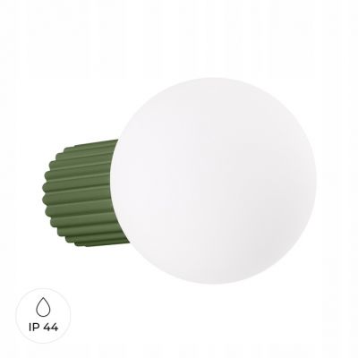 Kinkiet ryflowany HALO IP44 zielony oliwkowy SL.1722 SOLLUX (SL.1722)