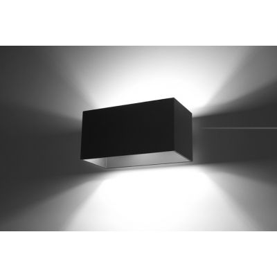 Kinkiet QUAD MAXI czarny nowoczesny do salonu i sypialni led SL.0527 SOLLUX (SL.0527)