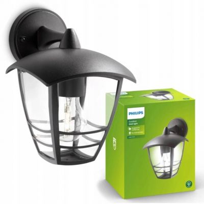 Kinkiet Zewnętrzny CREEK Lampa Elewacyjna LED E27 Ogrodowa Latarnia PHILIPS (915002789902)
