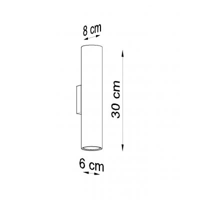 Sollux Kinkiet LAGOS 2 czarny SL.0330 (SL.0330)