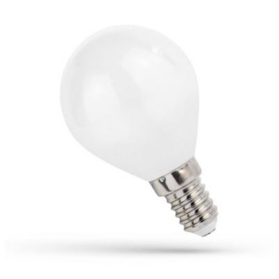 Żarówka LED kulka E-14 4W ciepła biel mleczne szkło  WOJ+14073 Spectrum Led (WOJ+14073)