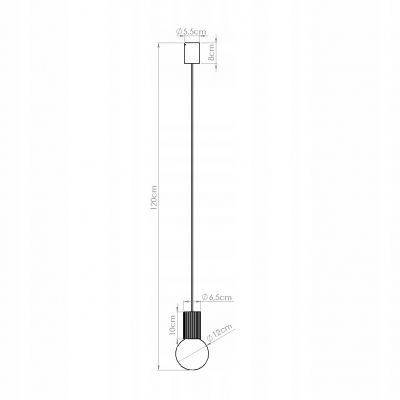 Lampa wisząca ryflowana HALO beżowy SL.1719 Sollux (SL.1719)