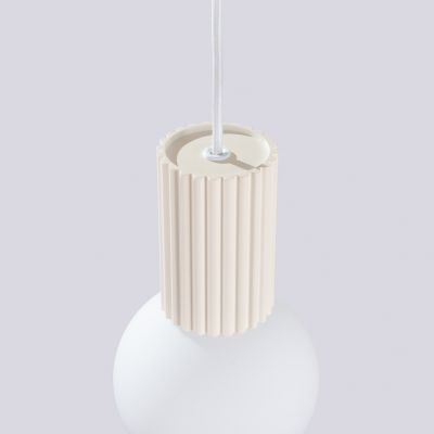 Lampa wisząca ryflowana HALO beżowy SL.1719 Sollux (SL.1719)