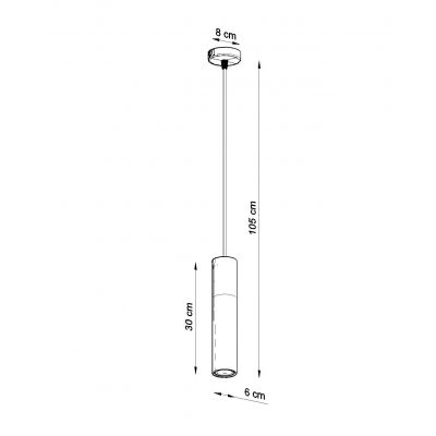 Sollux Lampa wisząca Pablo czarna SL.0632 (SL.0632)