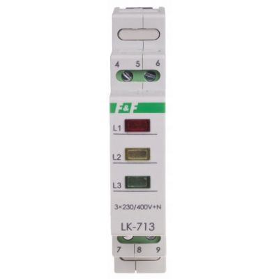 Lampka kontrolna zasilania trójfazowa LK-713K F&F (LK-713K)