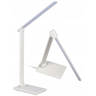 Lampka szkolna LED na biurko stołowa regulowana 7,3W USB biała KANLUX (35781)