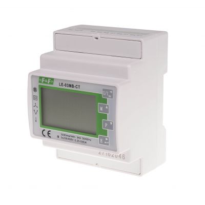 Trójfazowy dwukierunkowy licznik półpośredni M-BUS,100(5)A; MID LE-03MB-CT F&F (LE-03MB-CT)
