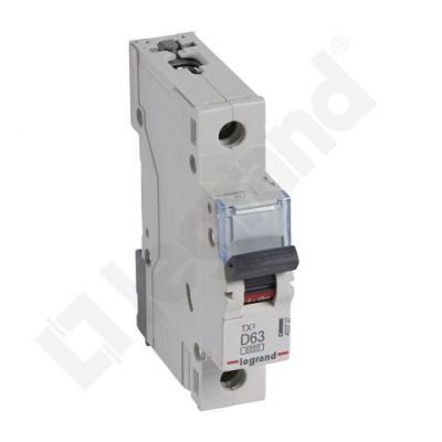 Wyłącznik Nadprądowy S 301 1P D63A 6kA TX3 403727 LEGRAND (403727)